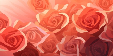 rose, mistyrose, darkorange gradient soft pastel line pattern