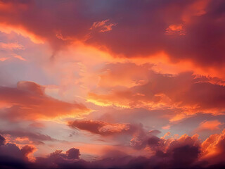 Brilliant Sky with Ethereal Blurry Clouds, Crafted in a Stunning Panoramic Banner Format.