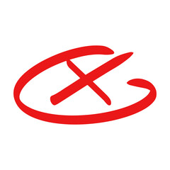 circle cancel stroke symbol