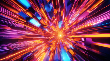 Unleash the elegance of prismatic tones in this ultra-realistic abstract background. Kodak 400-inspired hues meet box bright lightning to form a cinematic spectacle that adds a touch of sophistication