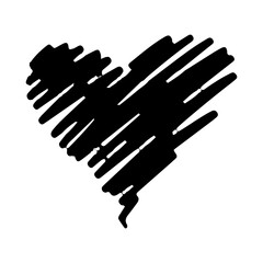 hand drawn heart element