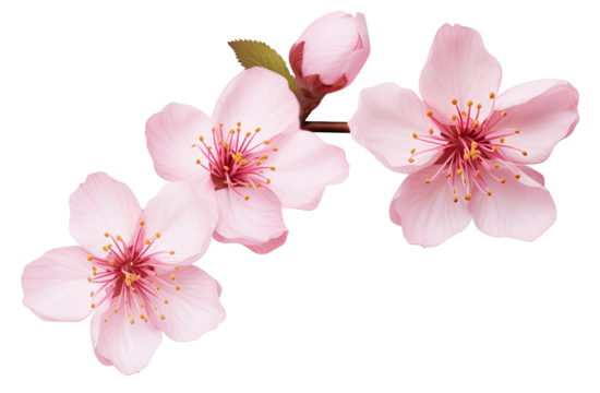 Cherry Blossom flower isolated on transparent background