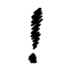 Exclamation mark stroke element