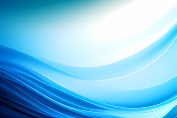 Fototapeta premium Shiny blue wave lines, light lines and technology background, energy and digital concept for technology business template. Vector illustration.