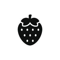 Strawberry icon isolated on transparent background