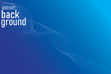 vector abstract blue background and dynamic lines 