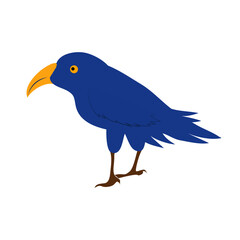 Blue Crow Icon