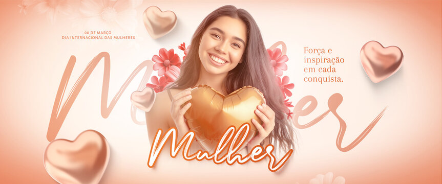 DIA DAS MULHERES SOCIAL MEDIA  POST BANNER 