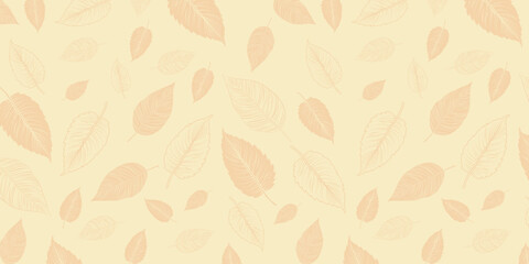 soft colored leaf background template or pattern