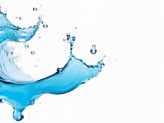 water splash isolated on white background