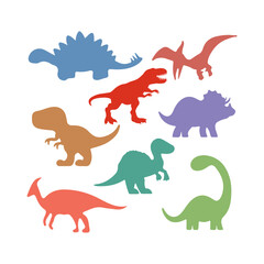 Cute Baby Dinosaur Svg, Dinosaur Svg Illustration Bundle, Vector art Set, Cartoon Dinosaur Digital Files Collection, Svg Files for Cricut