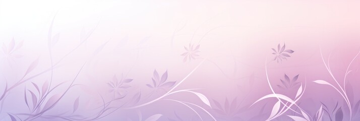 Fototapeta na wymiar thistle soft pastel gradient modern background with a thin barely noticeable floral ornament