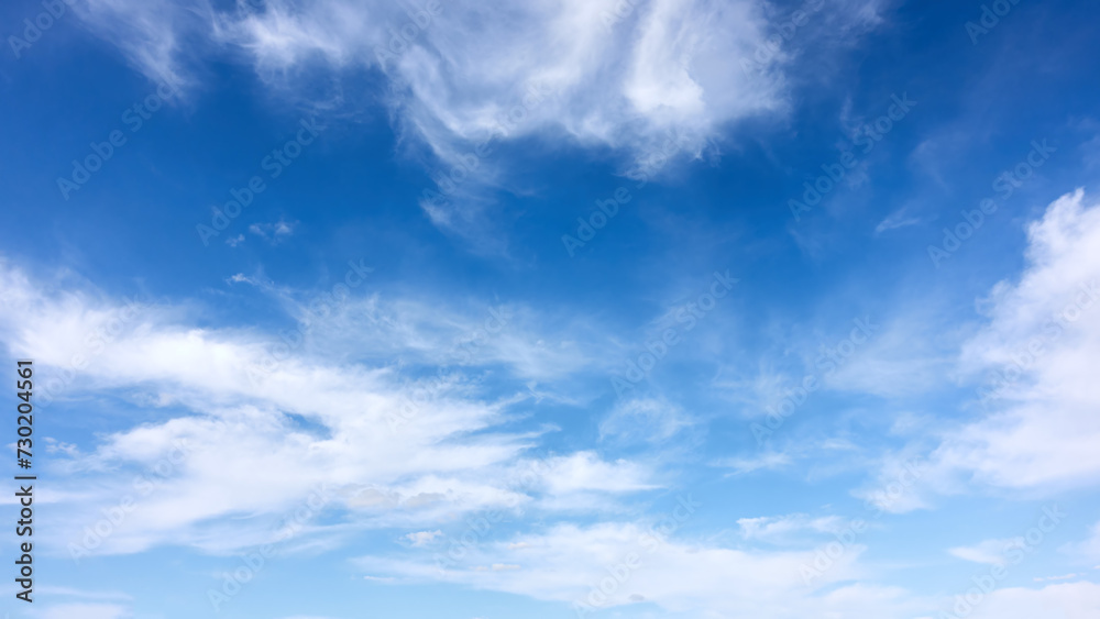 Wall mural blue sky with clouds on sunny day