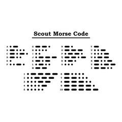 Scout morse code design
