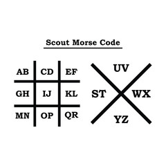 Scout morse code design