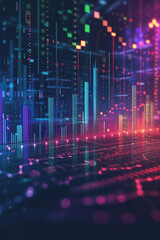 A modern minimal abstract background. Artificial Intelligence, Crypto Currency, Stock Exchange, Future Forecast. Background image. Created with Generative AI technology