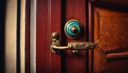 Cercles muraux Vielles portes old door handle