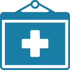 Fototapeta premium design a hospital sign icon, icon