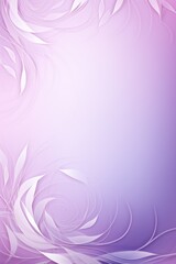 Fototapeta na wymiar violet soft pastel gradient modern background with a thin barely noticeable floral ornament background