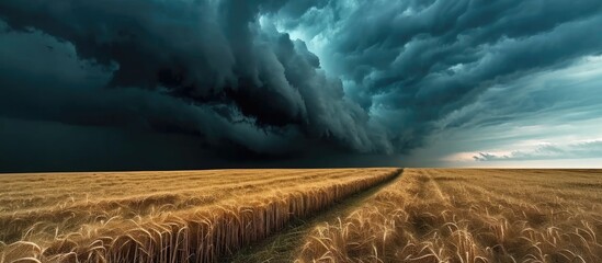 Storm above crops