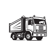 Garbage truck in cartoon, doodle style. Image for t-shirt, web, mobile apps and ui.  Isolated 2d vector illustration in logo, icon, sketch style, Eps 10. AI Generative
