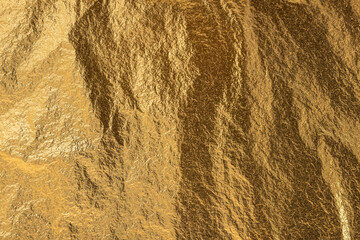 Texture Of Gold Foil Shiny Glitter Background