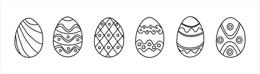 Eggs. Egg vector icon. Easter Eggs. Eggs in different style