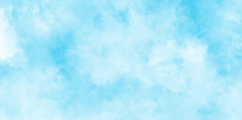 Watercolor illustration art marble painting abstract blue color texture, Hand painted abstract soft sky blue watercolor sky and clouds, Stain artistic vector used as being an element, design and card.