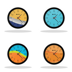 design 4 wall clocks with different concepts
