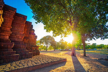 Landscape Historical Park. The ancient temple that presents humans is located in Thailand's...
