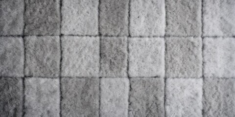 Gray plush carpet