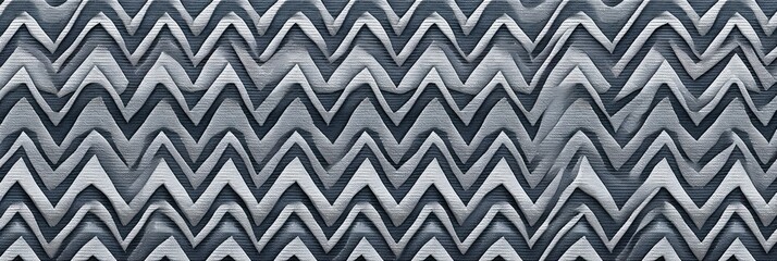 Gray zig-zag wave pattern carpet texture background