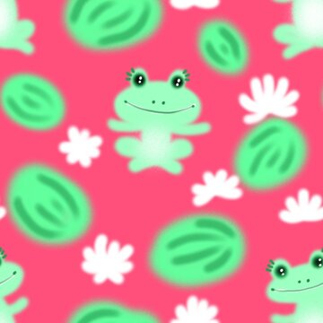 frog seamless abstract pattern background fabric fashion design print digital illustration art texture textile wallpaper apparel image with graphic repeat elements