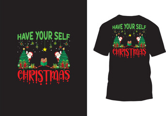 Christmas t shirt designs vector