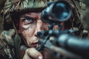 Obraz premium sniper