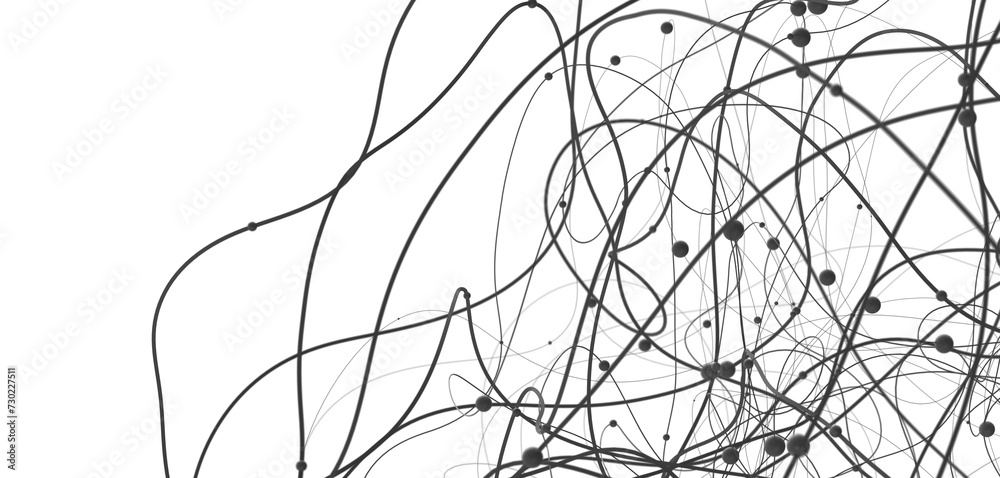 Poster Concept of AI technology, Motion of digital data flow.