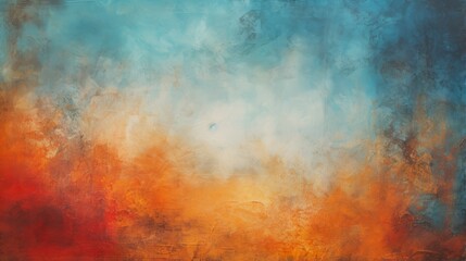 Obraz na płótnie Canvas A vibrant sunset with a stunning blend of blue and orange hues