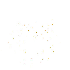 Gold Glitter. Golden Sparkle Confetti. Shiny Glittering Dust For Design