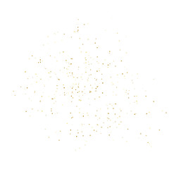 Gold Glitter. Golden Sparkle Confetti. Shiny Glittering Dust For Design