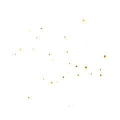 Gold Glitter. Golden Sparkle Confetti. Shiny Glittering Dust For Design