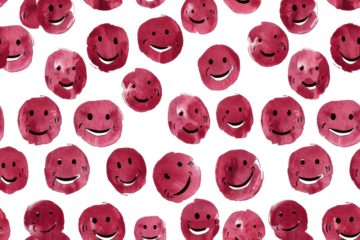 Seamless Pastel Smiles Pattern