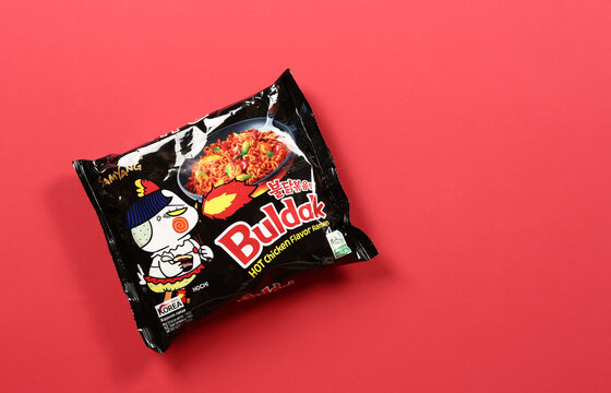 Buldak Samyang Spicy noodles, hot chicken flavor ramen