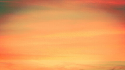 Beautiful sunset sky as nature background.