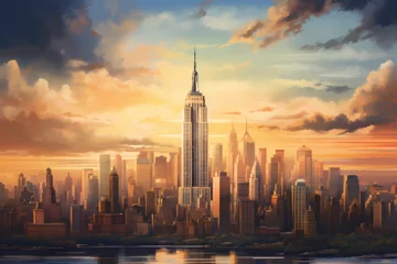 Foto op Plexiglas The empire state building new york © WhereTheArtIs
