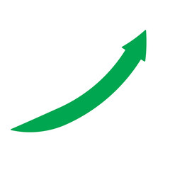 Simple up  arrows. Upward arrows in green . Used in various webs ,templeates etc. Isolated in white background in eps 10.