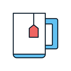 Tea Cup related vector icon. Isolated on white background. Vector illustration