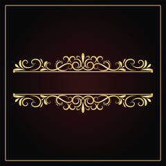 Luxury floral vintage title frame swirl for text border transparent background wedding invitation card,elements and borders, decorative ornament for your text