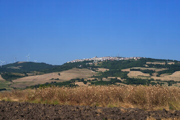 Fototapeta na wymiar Country landscape near Volturino, Apulia, Italy