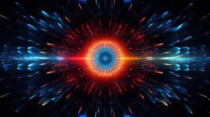 Hypnotic audio waveforms transforming into intricate and kaleidoscopic patterns, representing the complexity and beauty of sound