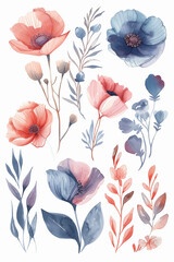 pattern with poppies
